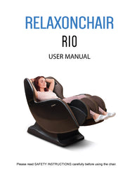Benutzerhandbuch für den Massagesessel Relaxonchair RIO