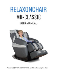 Massagesessel, Relaxonchair MK-Classic Ganzkörper-Massagesessel – Benutzerhandbuch
