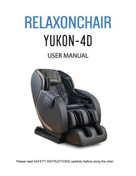 Massagesessel, Relaxonchair Yukon-4D Ganzkörper-Massagesessel – Benutzerhandbuch