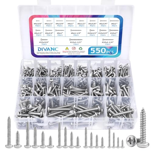 Caston Hardware Solid Brass Counter Sunk Wood Screws Assortment - Caston Hardware London