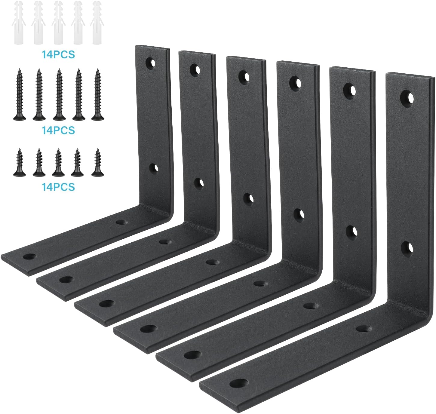 Caston Hardware Heavy Duty J-Bracket Steel Shelf Supports - Caston Hardware London