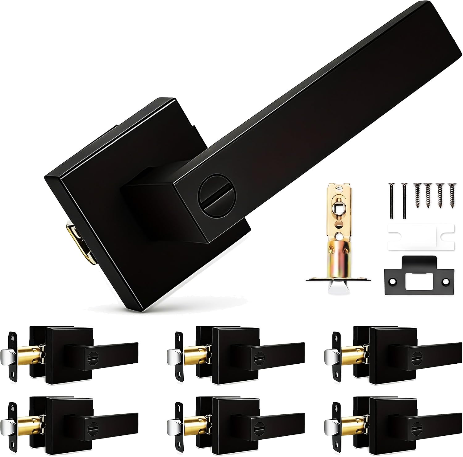 Caston Hardware Satin Stainless Steel Internal Door Lever Set - Caston Hardware London