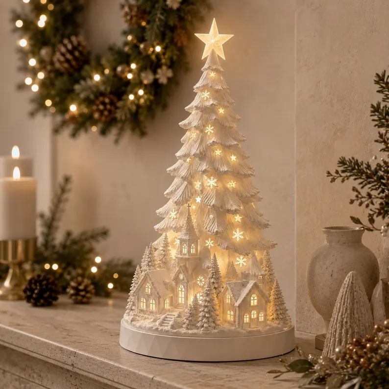 Christmas Village Tree Light