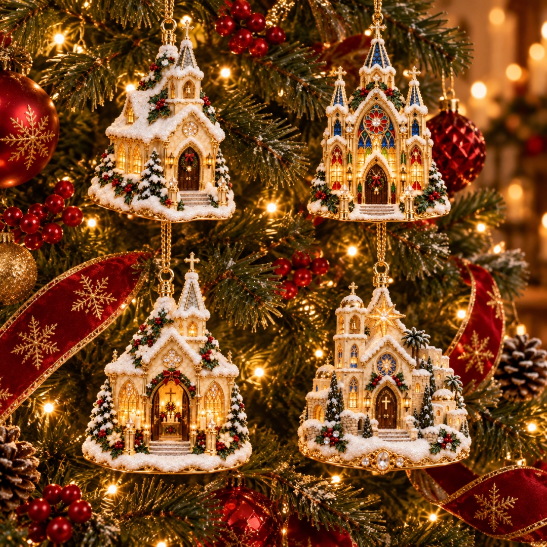 Christmas Church Ornament