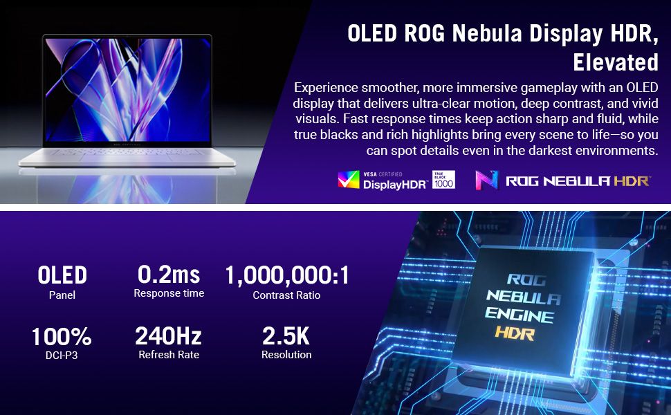 OLED ROG Nebula Display HDR, Elevated