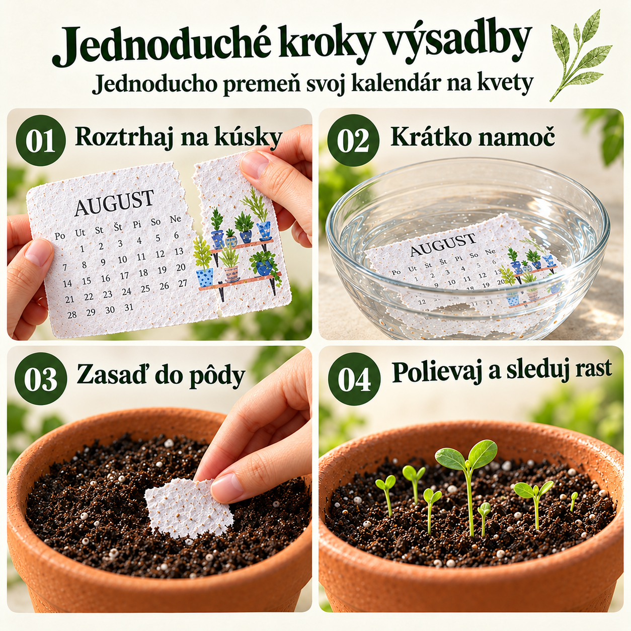 🔥 Predčasná sviatočná akcia – 50 % ZĽAVA 🌱 Ekologický, vysaditeľný kalendár „Timeless“ so semienkami 2027✨