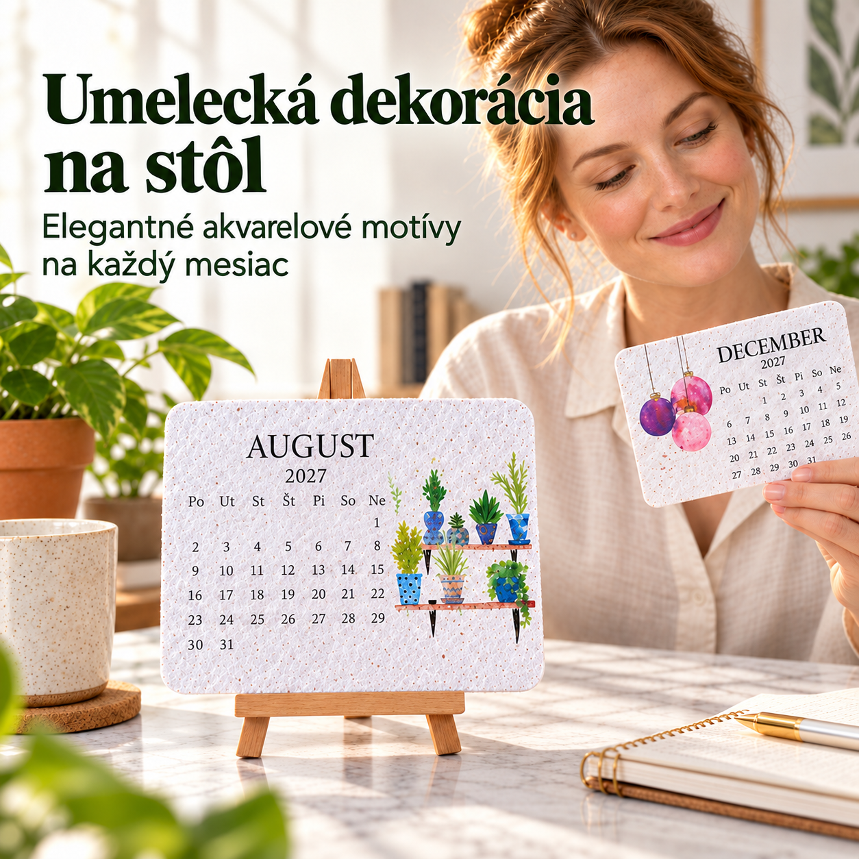 🔥 Predčasná sviatočná akcia – 50 % ZĽAVA 🌱 Ekologický, vysaditeľný kalendár „Timeless“ so semienkami 2027✨