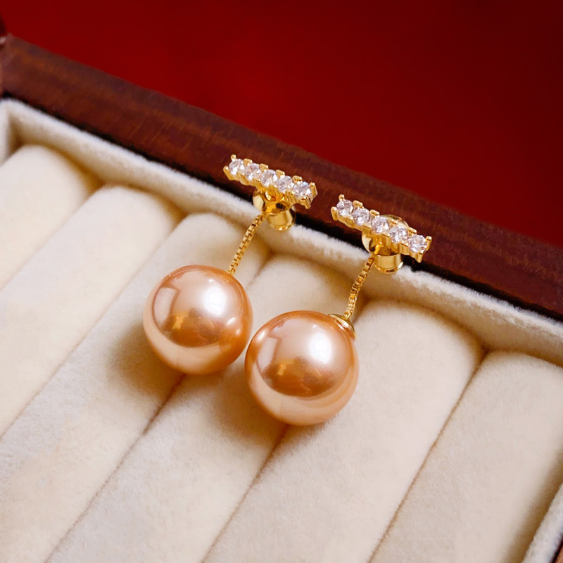 Straight Drop Imitation Pearl Earrings
