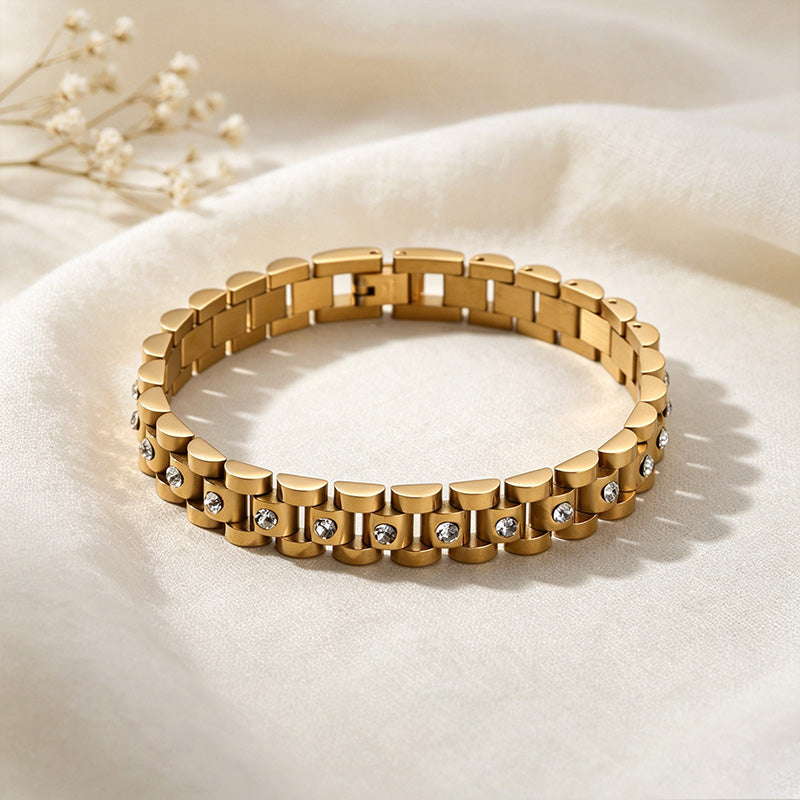 Sparkling Watch Strap Bracelet