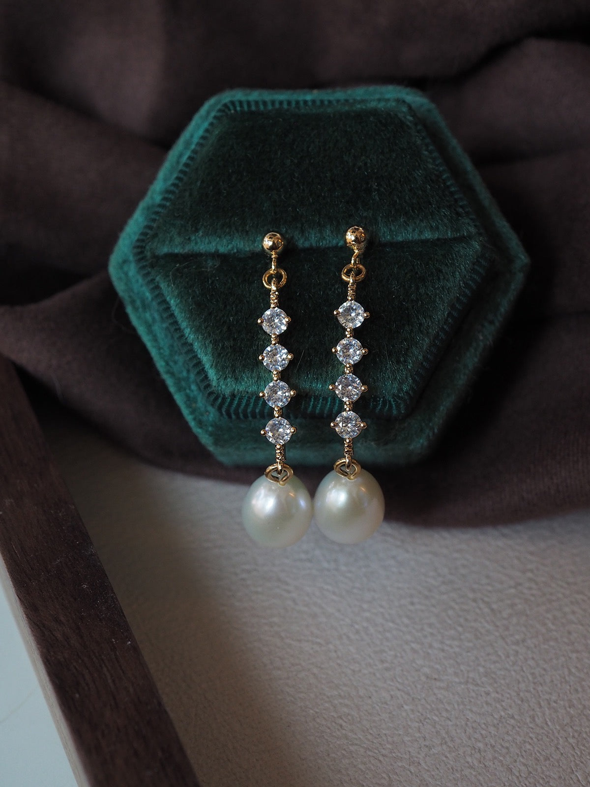 Rhoda Gold-Tone Drop Earrings