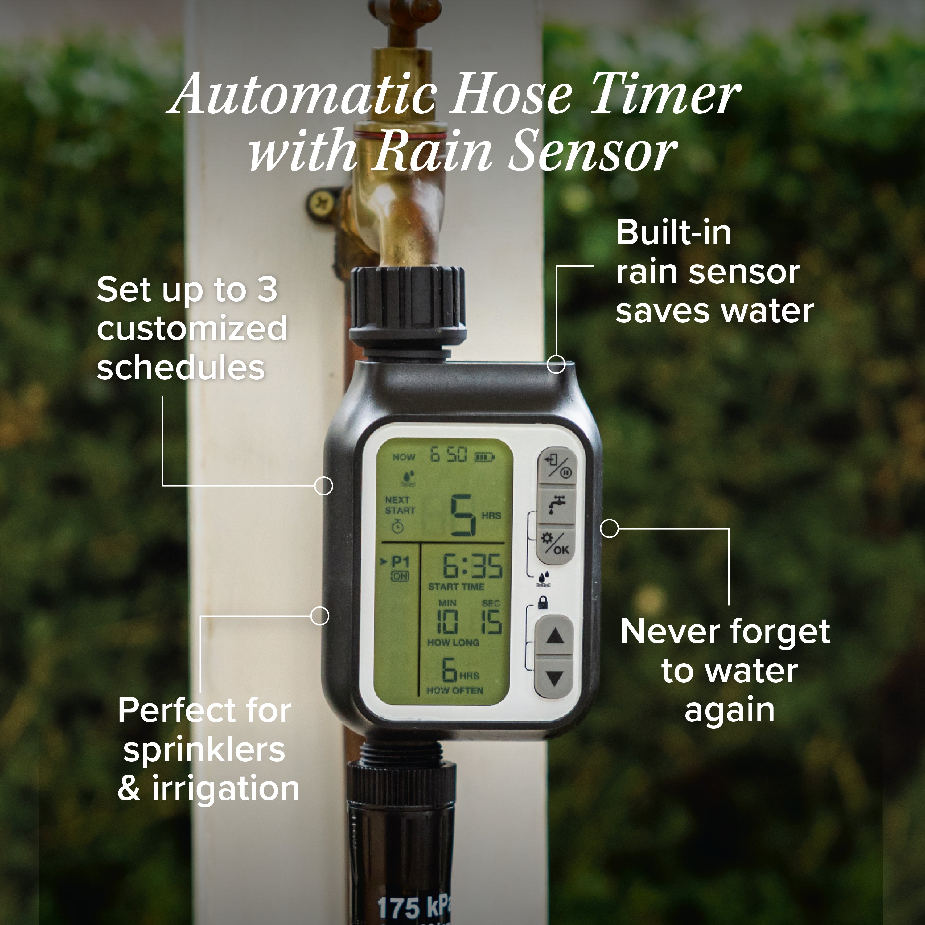 73 Dartmouth Road Automatic Hose Timer with Rain Sensor - View 2