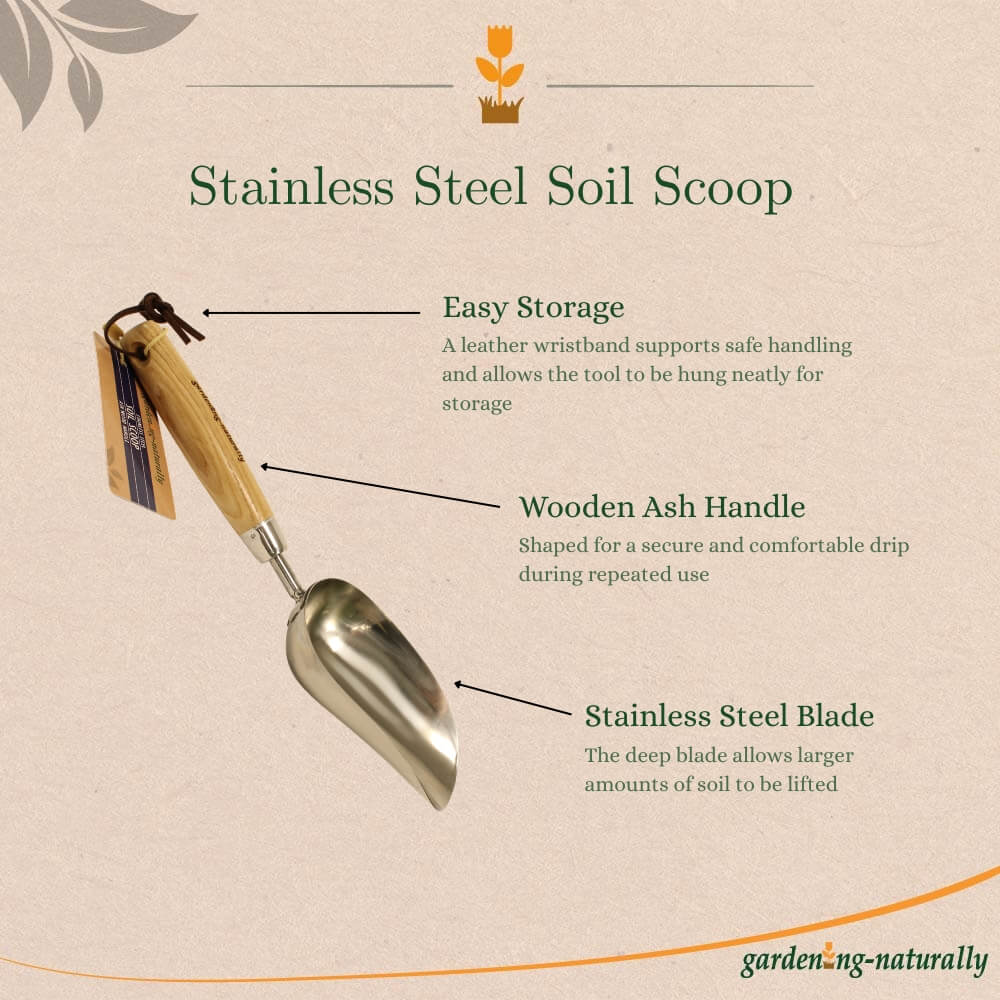 73 Dartmouth Road Stainless Steel Ergonomic Soil Scoop - View 3
