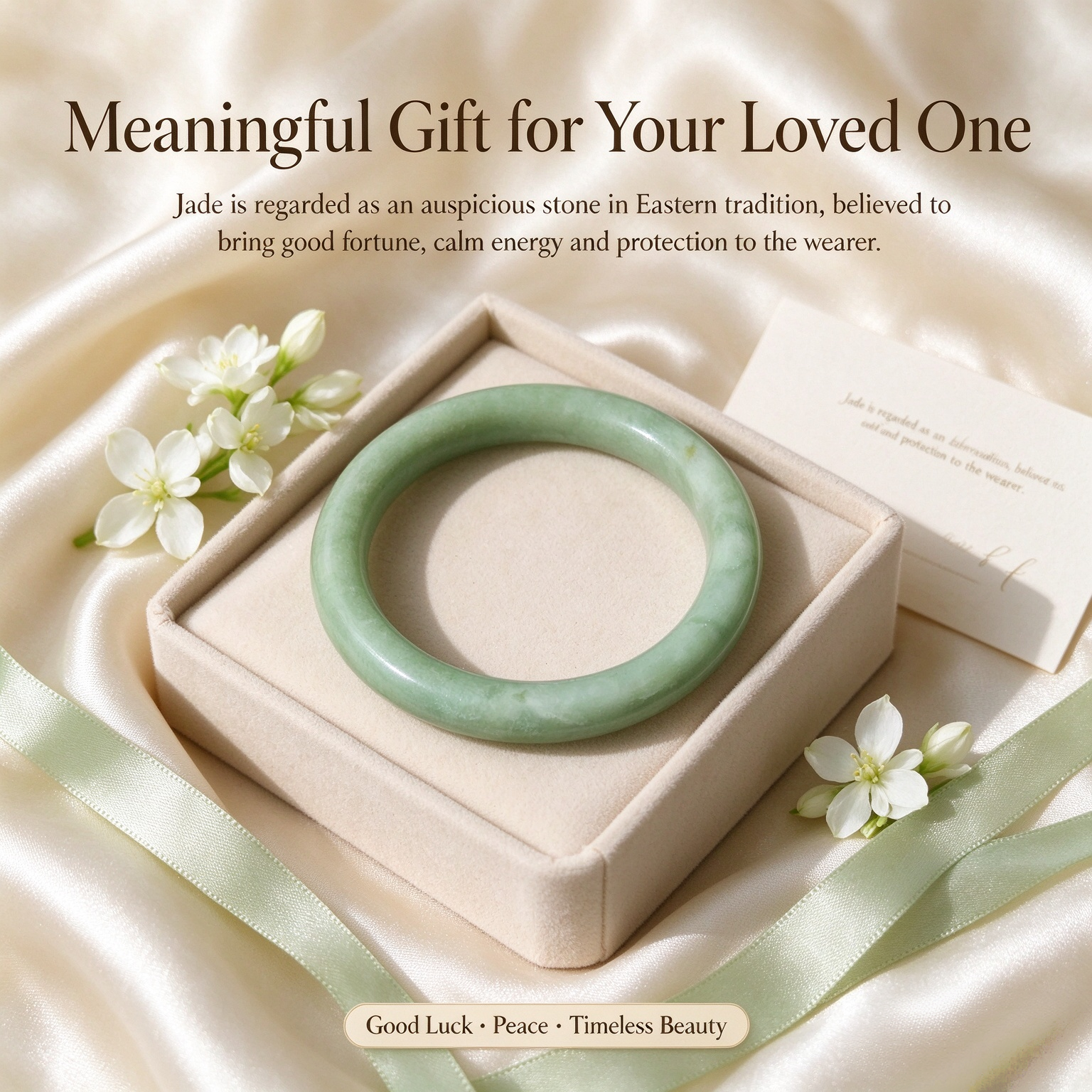 Classic Natural Jade Bangle