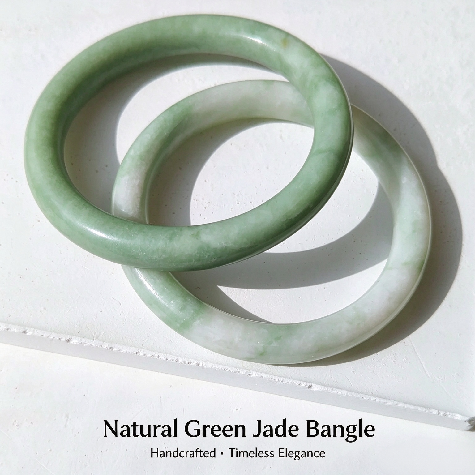Classic Natural Jade Bangle