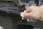 Easy Fold Quick Release handle for easy height adjustment and storage