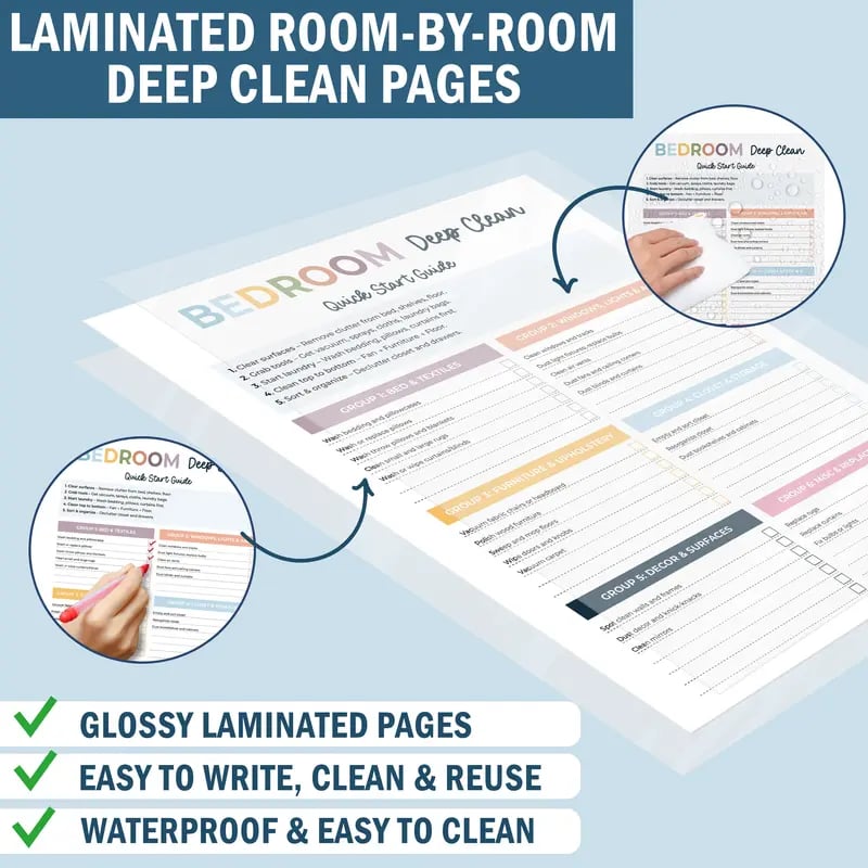 2026 version ADHD Cleaning Planner