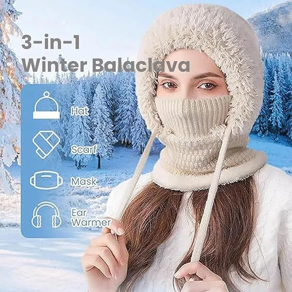 ⛄💥Winter Pre-sale--❄️3 in 1 Beanie Hat For Women