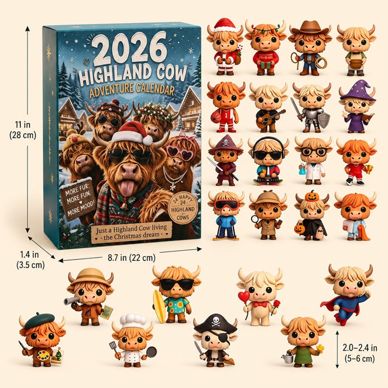 2026 Highland Cow Advent Calendar