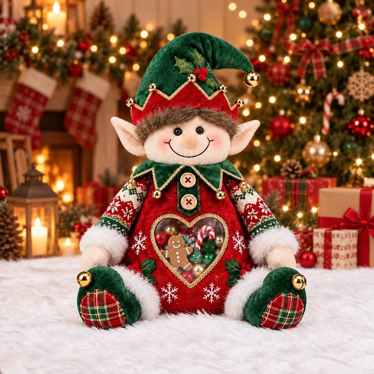 🎅 Refillable Christmas Figurine Treat Holder 🍬