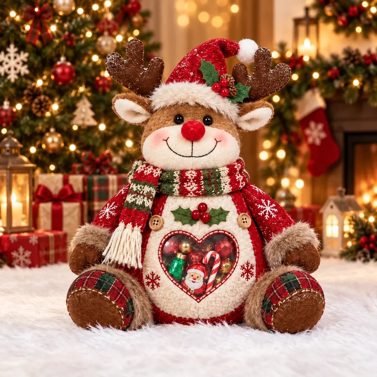 🎅 Refillable Christmas Figurine Treat Holder 🍬
