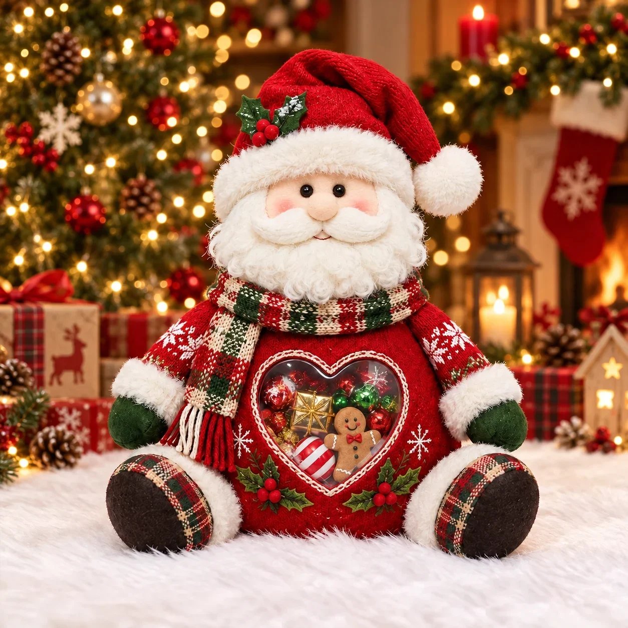 🎅 Refillable Christmas Figurine Treat Holder 🍬