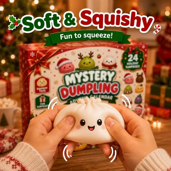 🎄 2026 Christmas Advent Calendar: Mini Dumpling Squishies, 24 Days of Squishy Stress Relief 🥟✨