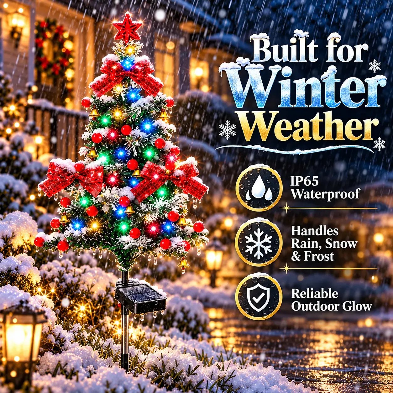 🔥 Solar Cedar Christmas Tree Lights