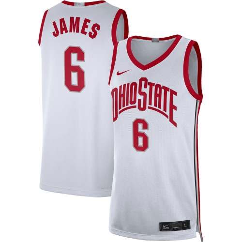 LeBron James Ohio State Buckeyes White Limited Basketball Jersey - Unisex