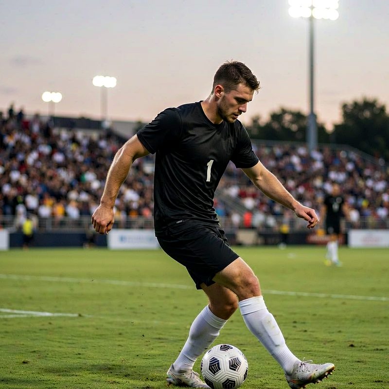 NCAA college soccer jerseys in team colors