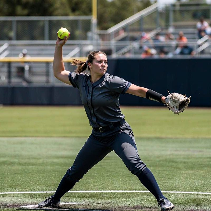 NCAA college softball jerseys in team colors