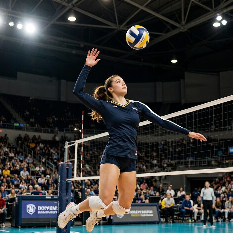 NCAA college volleyball jerseys in team colors