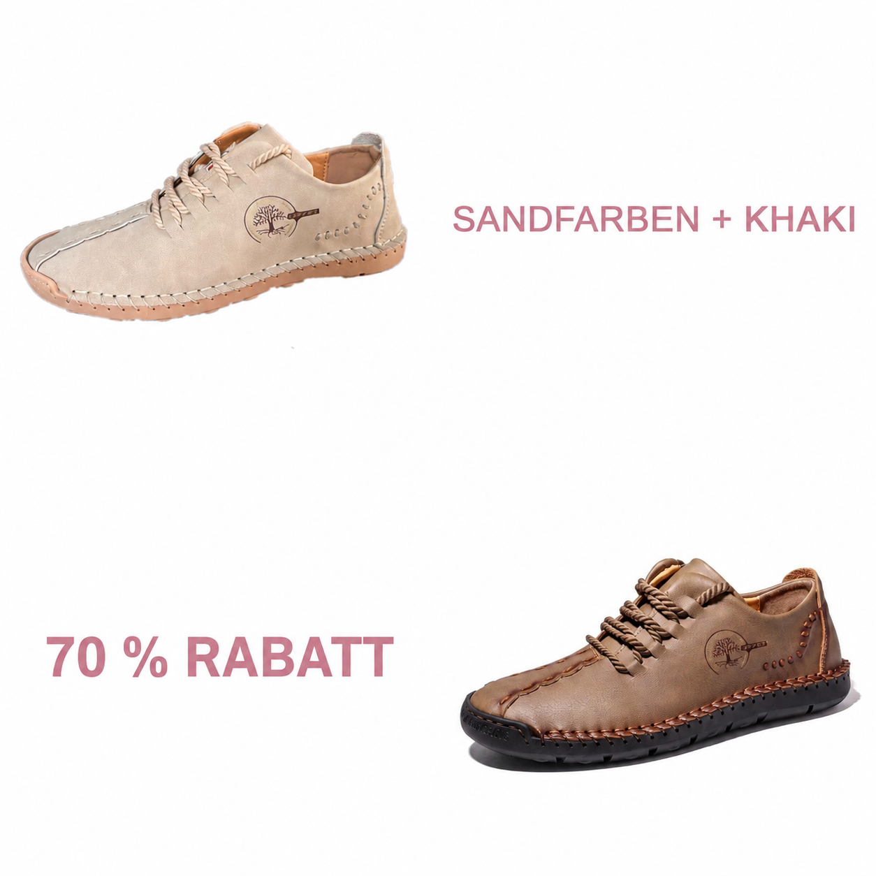 Sandfarben + Khaki | 70 % RABATT