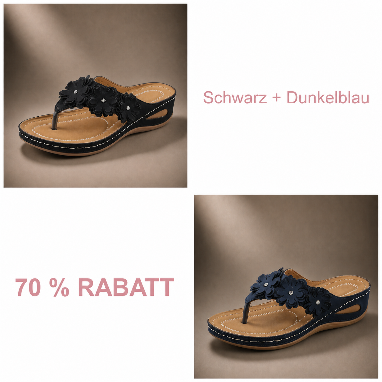 Schwarz + Dunkelblau – 70 % Rabatt
