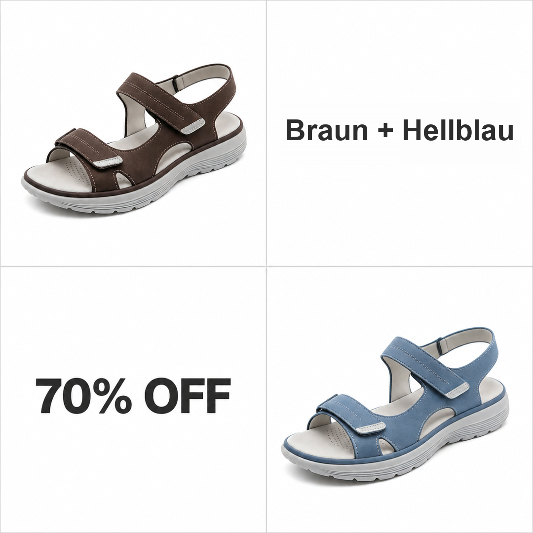Braun + Hellblau