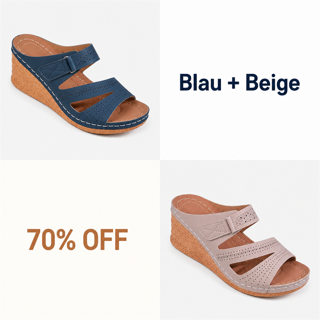 Blau + Beige