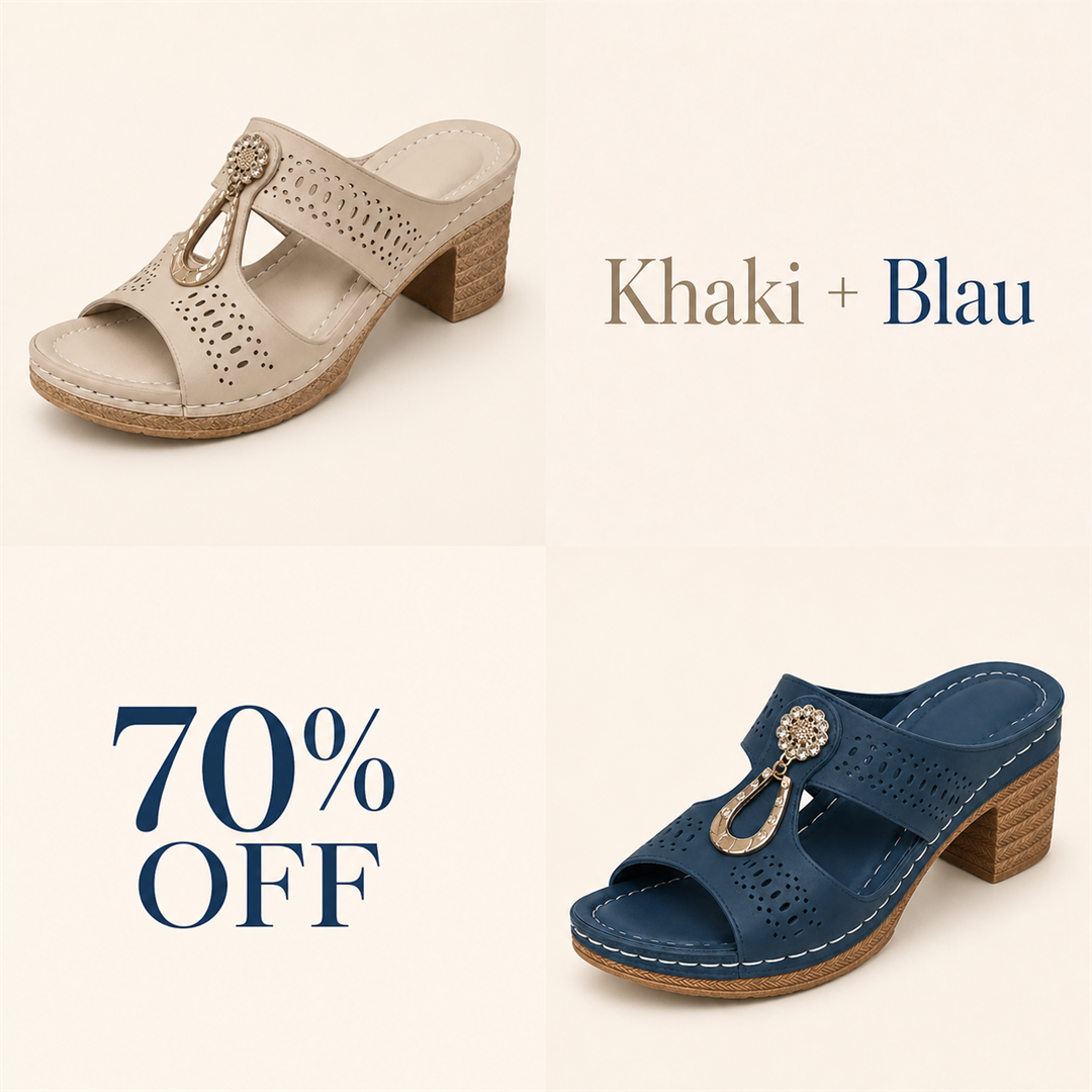 Khaki + Blau