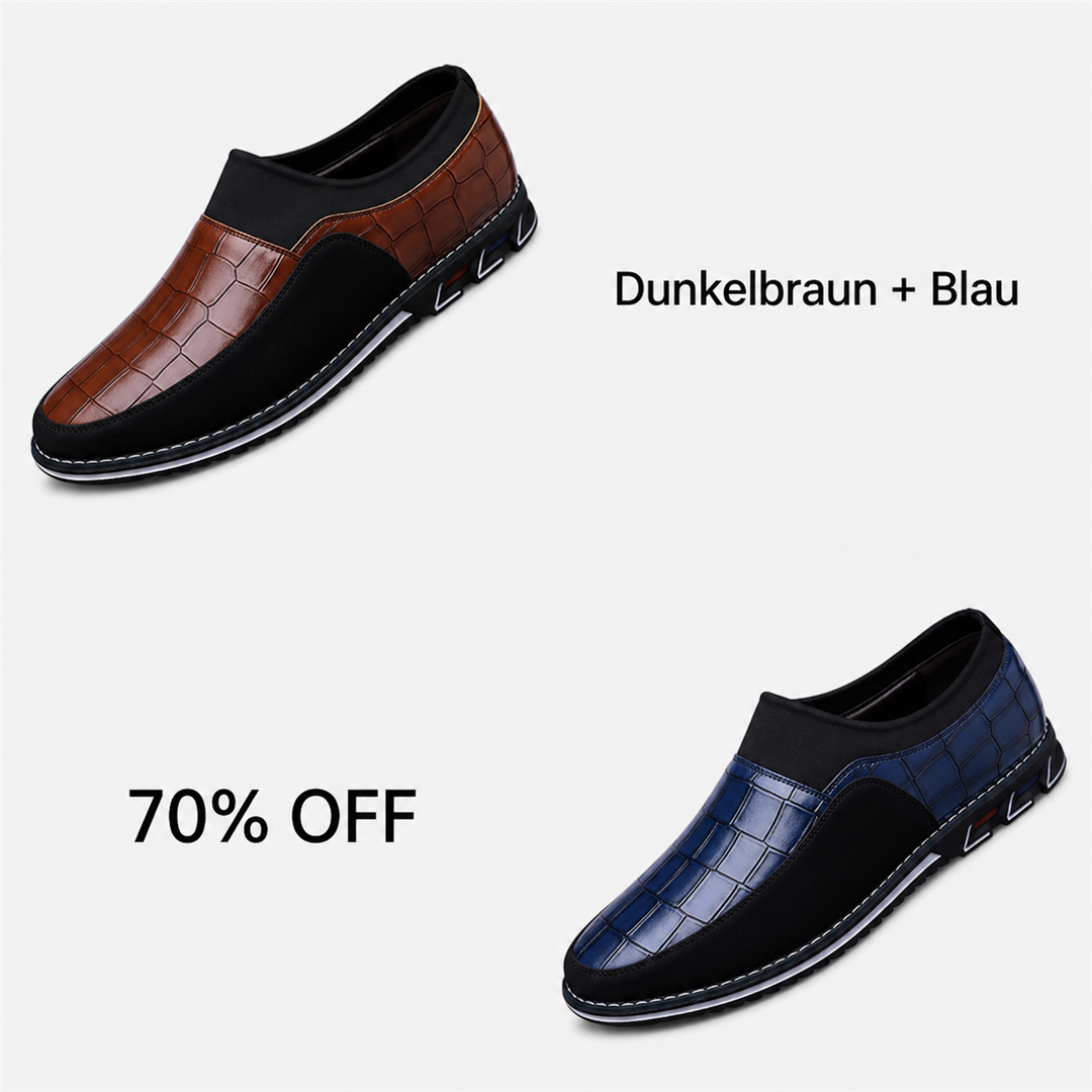 Dunkelbraun + Blau