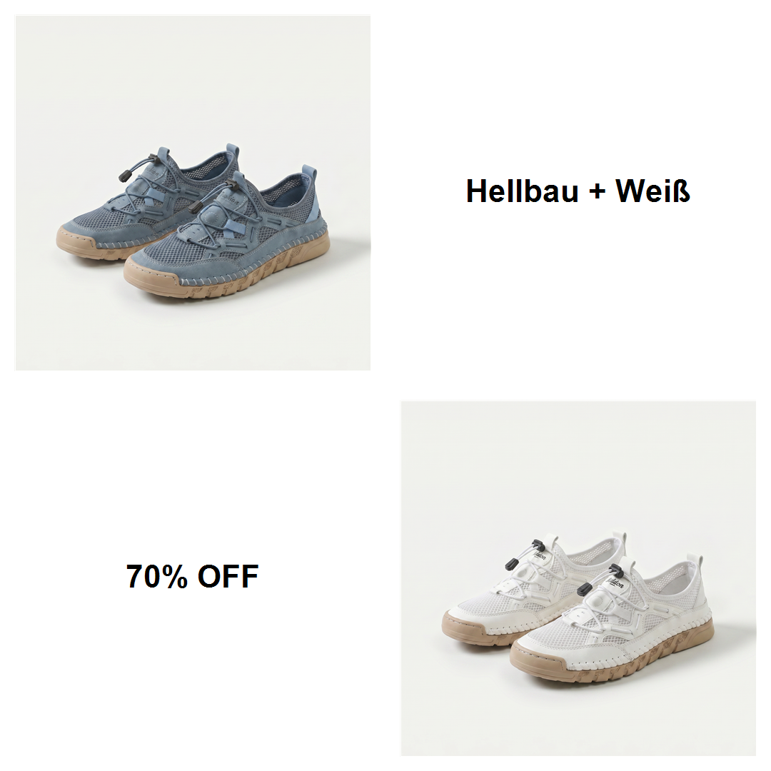 Hellbau + Weiß
