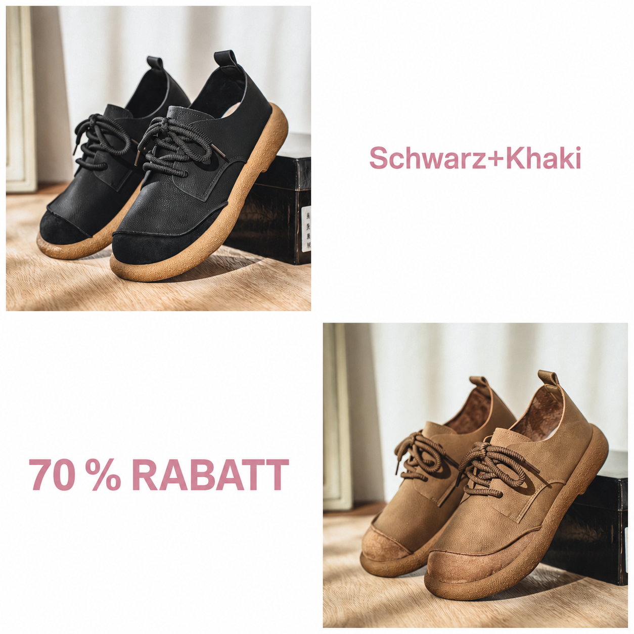modestylebay – Herren-Freizeitschuhe im Vintage-Stil mit Schnürung – Ansicht 10