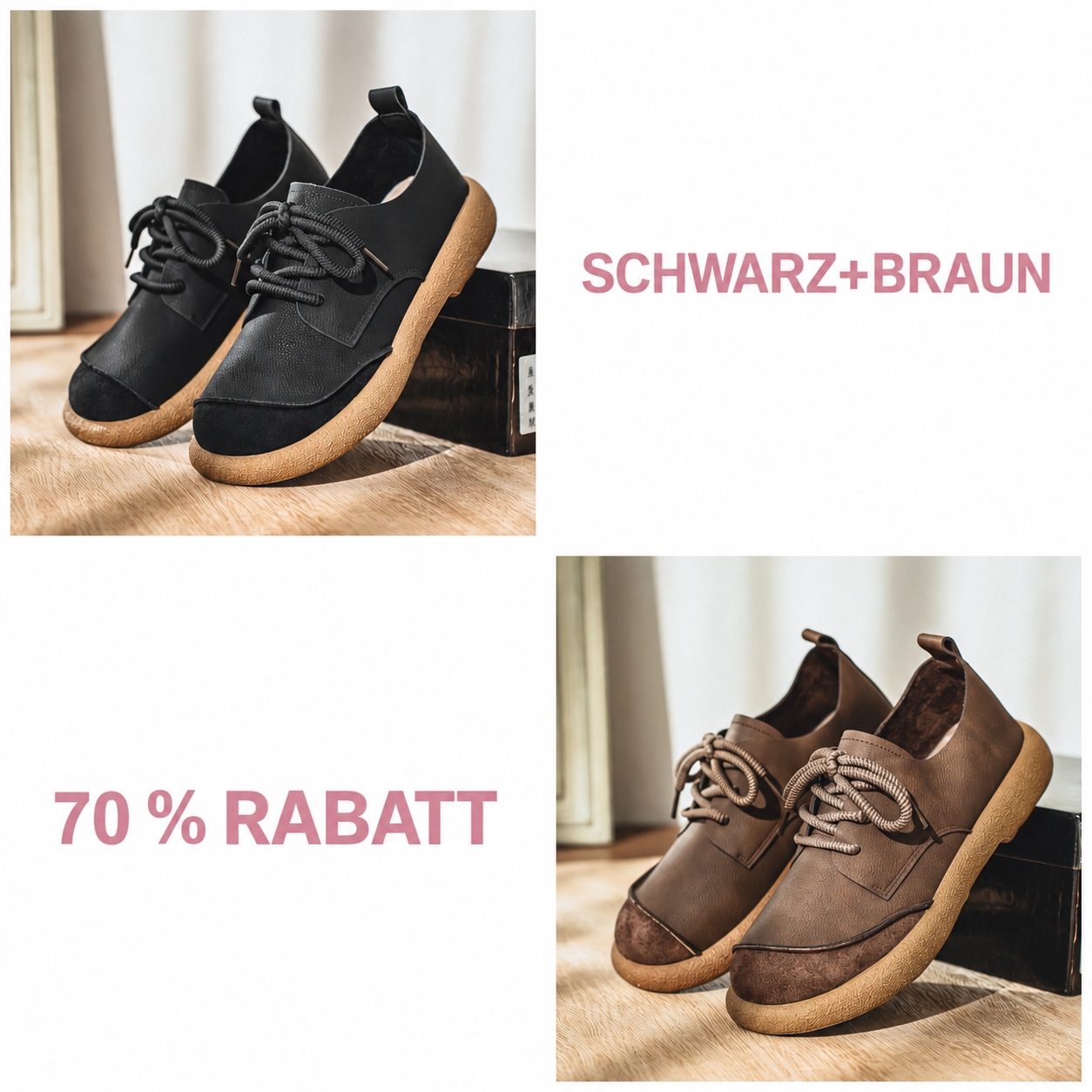 modestylebay – Herren-Freizeitschuhe im Vintage-Stil mit Schnürung – Ansicht 9