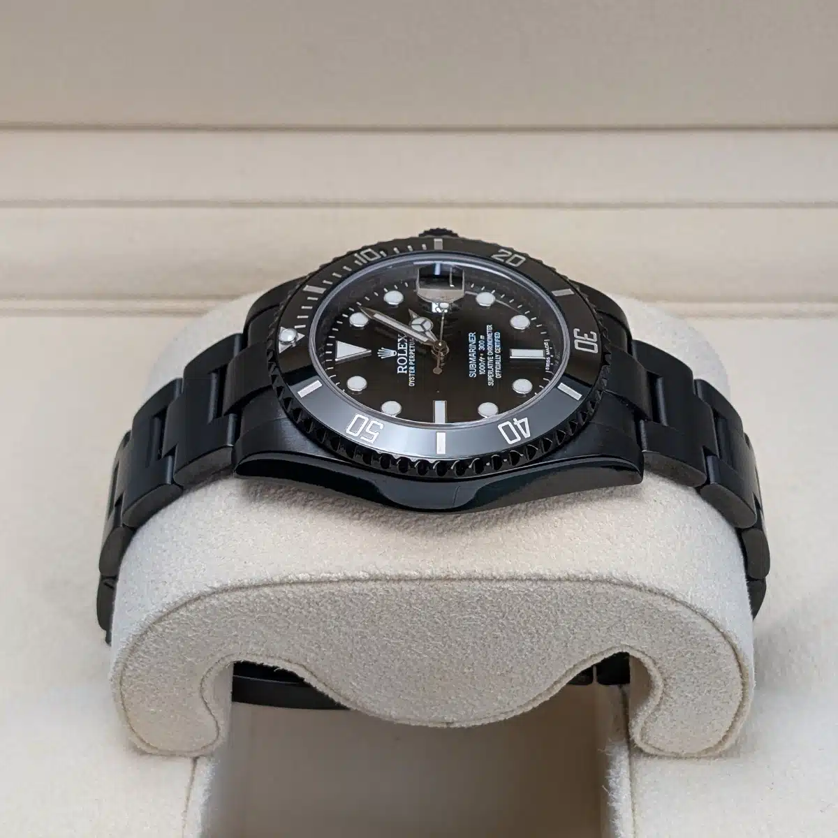 Rolex Submariner 40mm 116610LN Schwarzes Zifferblatt, schwarzes PVD-beschichtetes Oyster-Armband