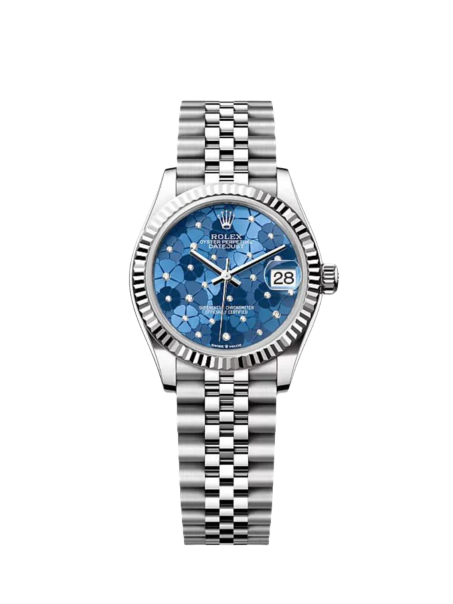 Rolex Datejust m278274-0035/0036 Azzurro blaues Zifferblatt Oyster Uhr