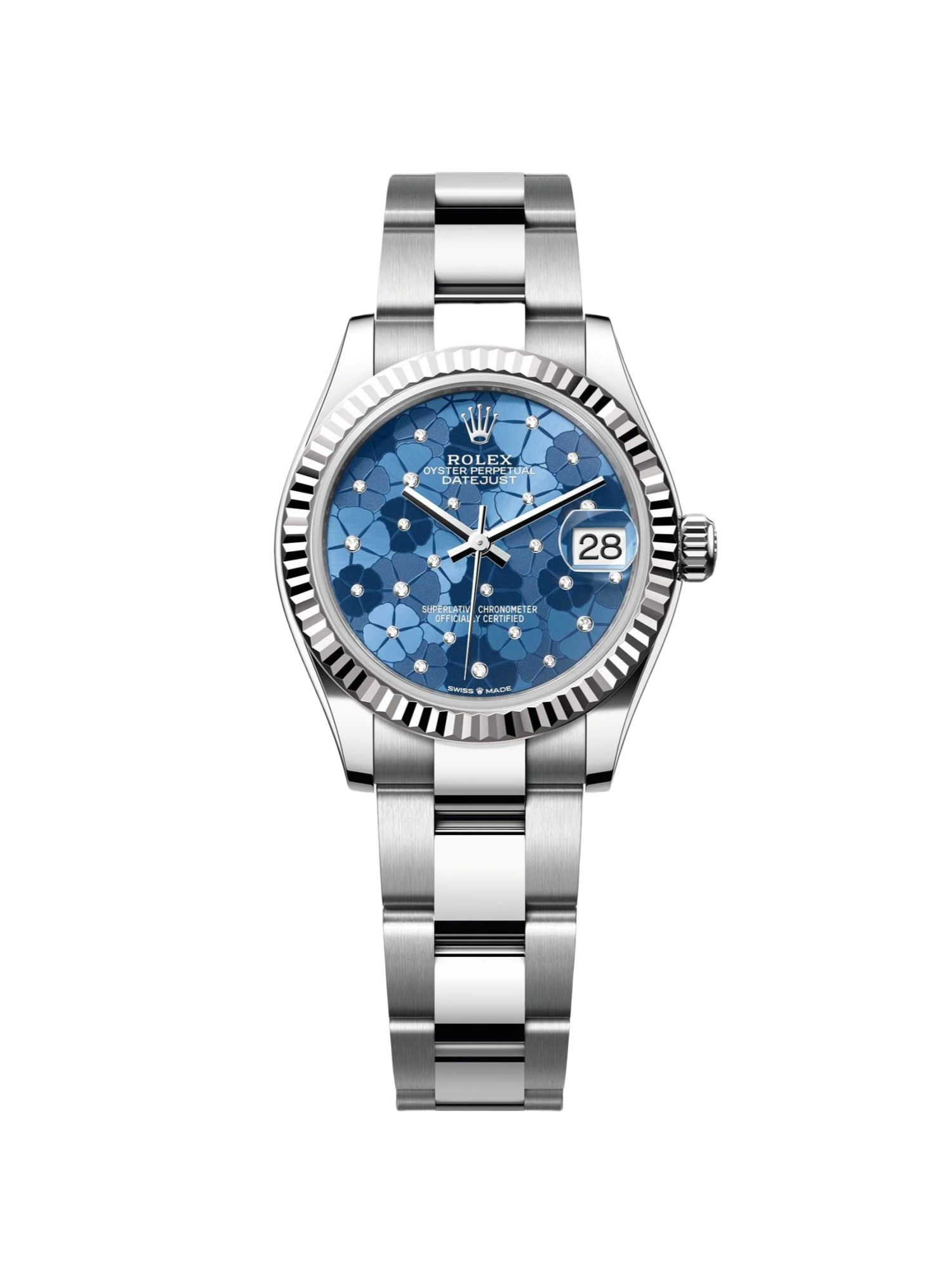 Rolex Datejust m278274-0035/0036 Azzurro blaues Zifferblatt Oyster Uhr