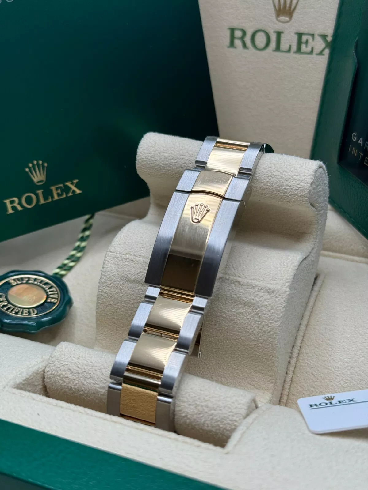 Rolex Datejust 41 mm 126303 White Index Oyster Stahl und Gelbgold Herrenuhr