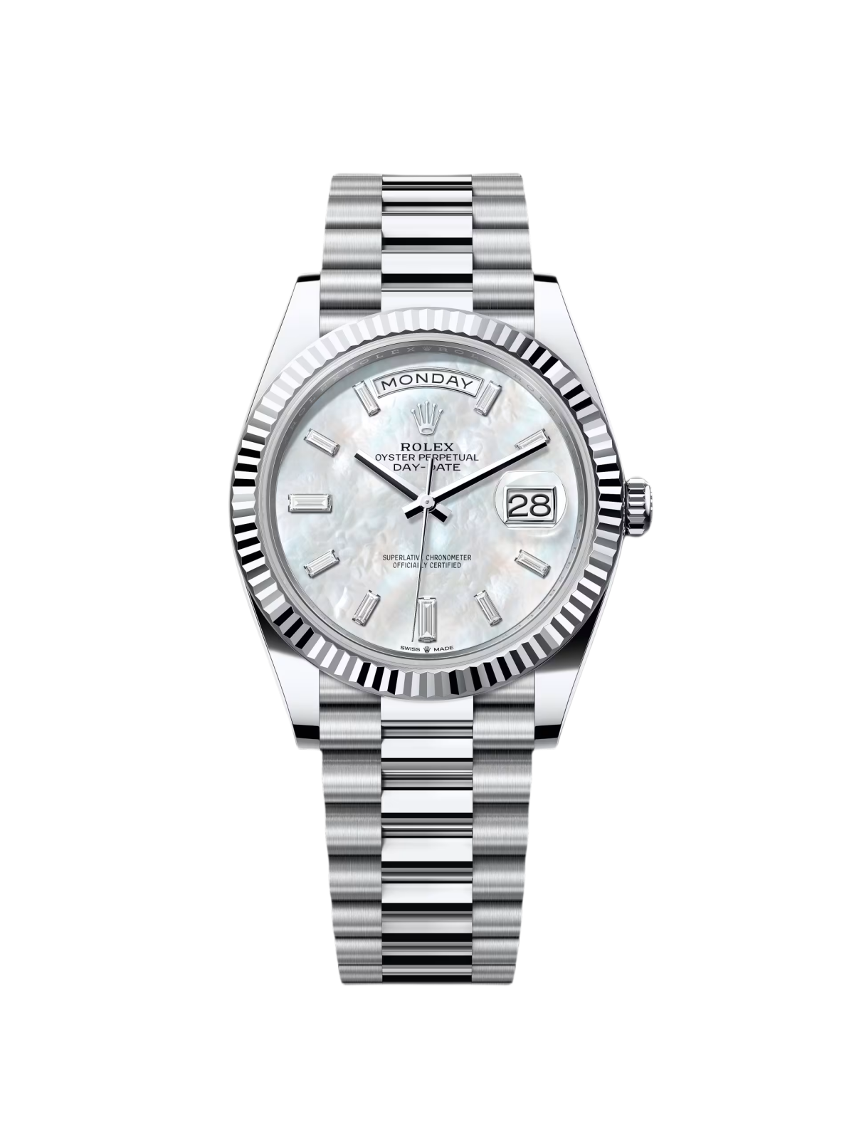 Rolex Day-Date 228236-0026 Perlmutt-Diamanten-Zifferblatt