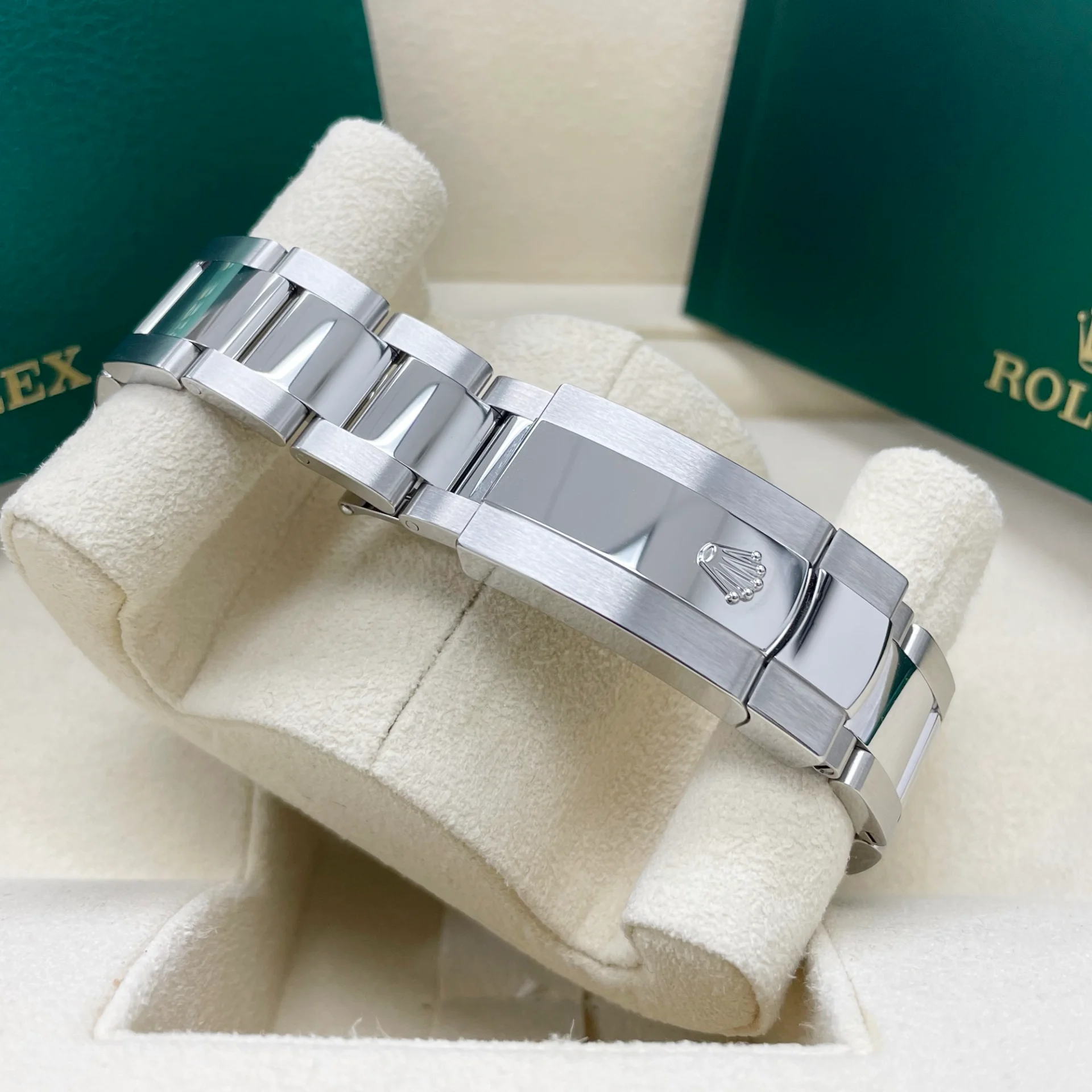 Rolex Datejust 41 mm 126300 Silber Index Jubilee Edelstahluhr