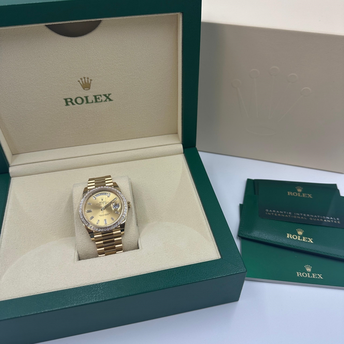 Rolex Day-Date 40 mm 228398TBR-0002 Champagnerfarbenes Zifferblatt, Präsidentenuhr