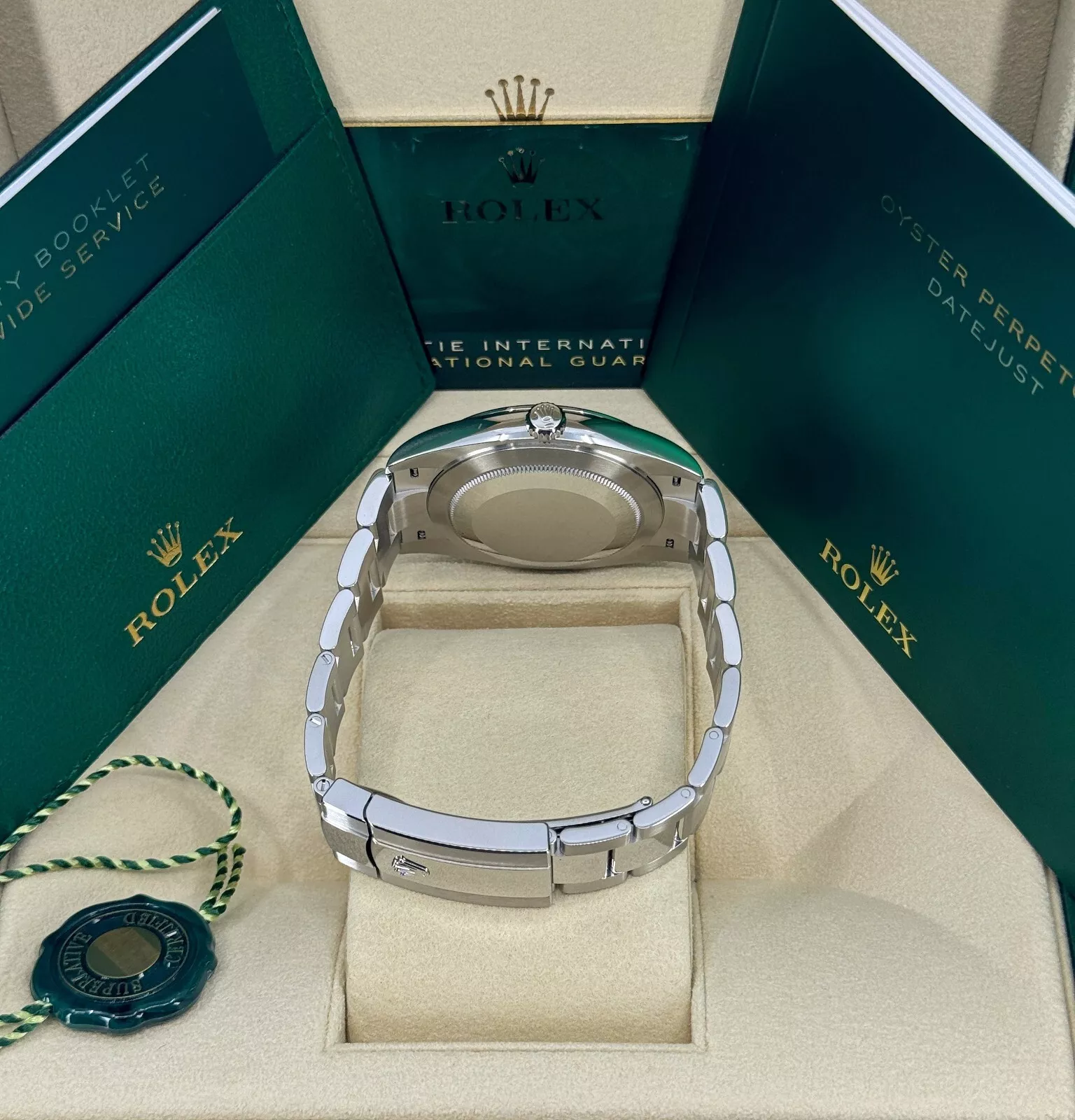 Rolex Datejust 41 mm 126300 Mintgrünes Zifferblatt Edelstahl Oyster-Armband Uhr