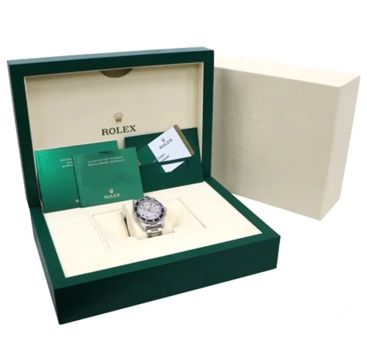 Rolex Submariner Date 40 mm 116659SABR Blaue Saphir- und Diamantlünette Diamantzifferblatt
