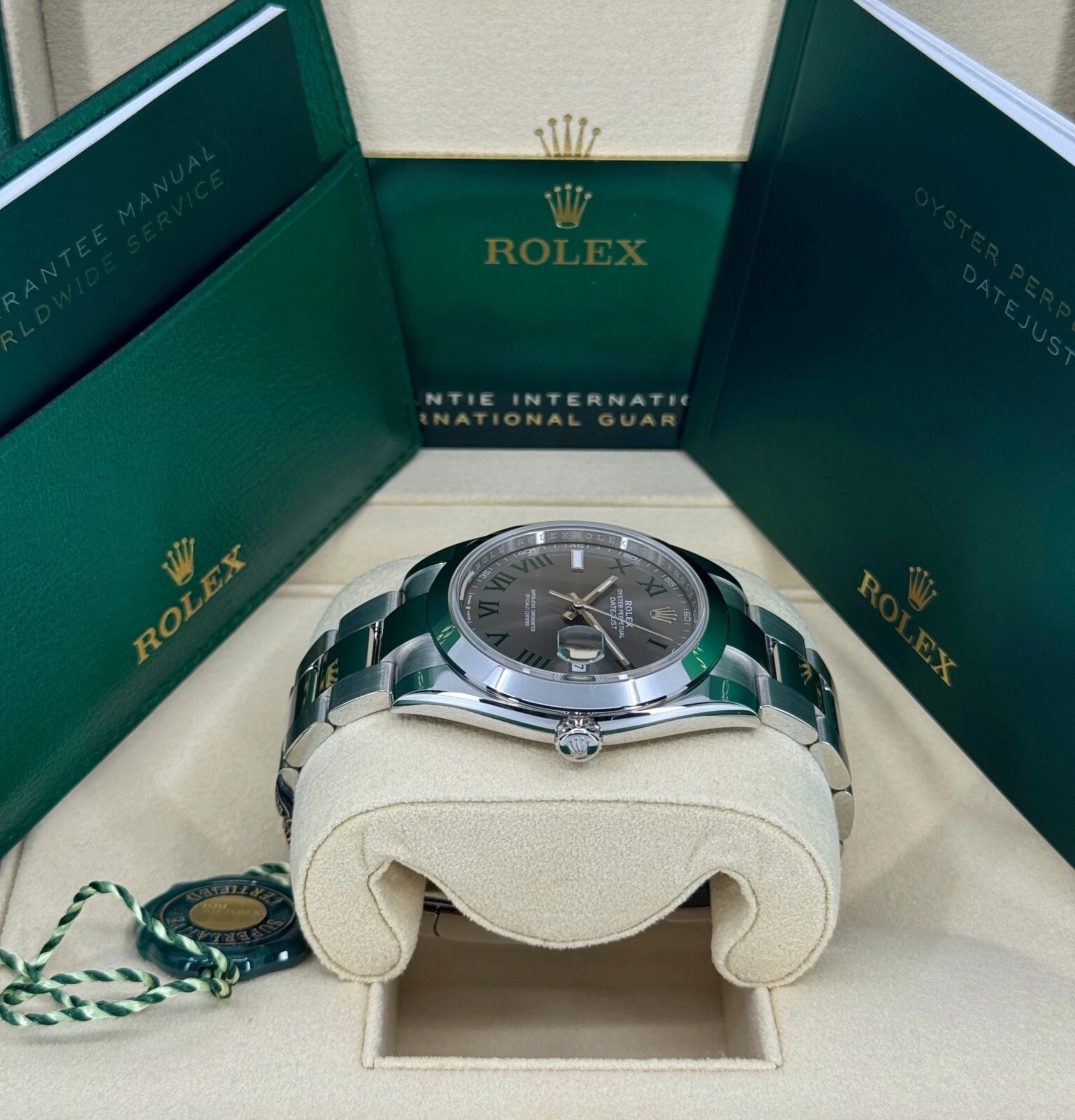Rolex Datejust 41 mm 126300 Slate Roman Oyster Edelstahluhr